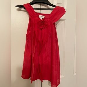 Ann Taylor Loft Cherry/Fushia colored blouse. NWOT